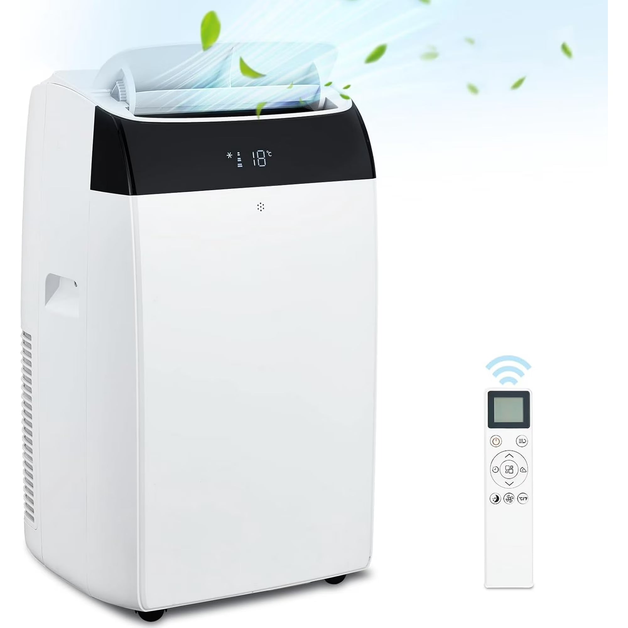 14000Btu Portable Air Conditioner Cool Up to 750 Sq.Ft, 3-in-1 Portable AC Unit with Remote Control