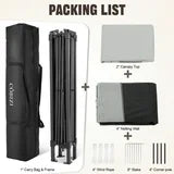 11x11 Outdoor Waterproof Gazebo, Pop up Canopy Gazebo with Mosquito Netting & UV Protection f