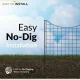 25in H (5 Fence Panels) No Dig Easy Install Zippity Black Metal Fence, Decorative Fence Ideal for Ga